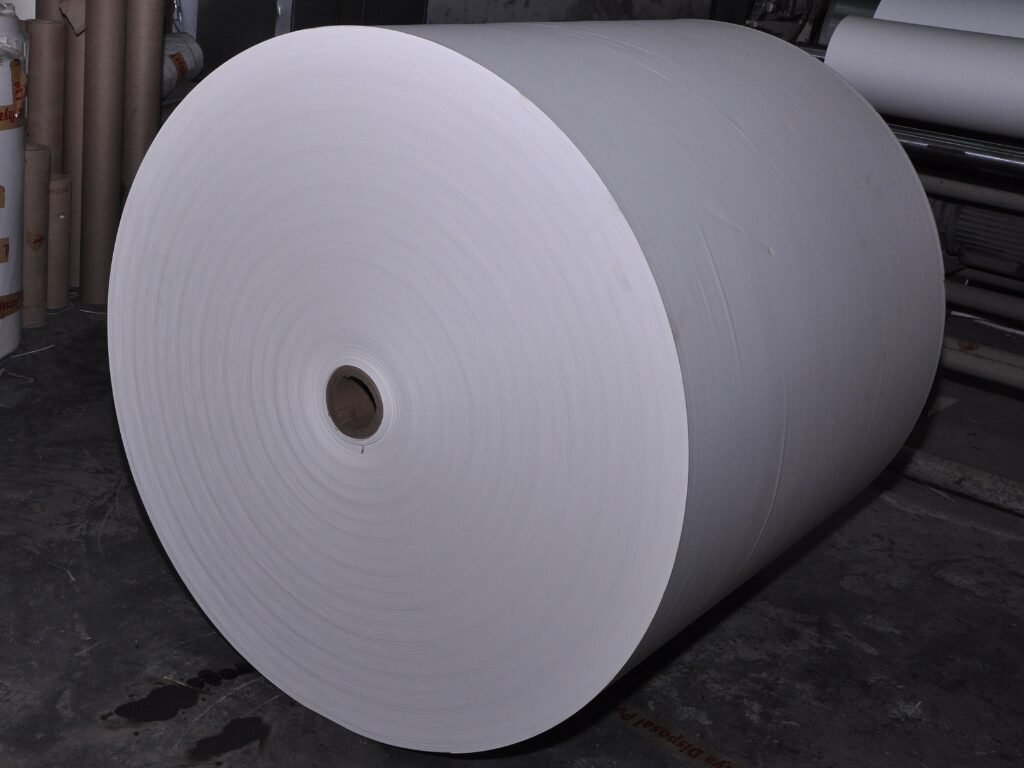 Coated paper roll